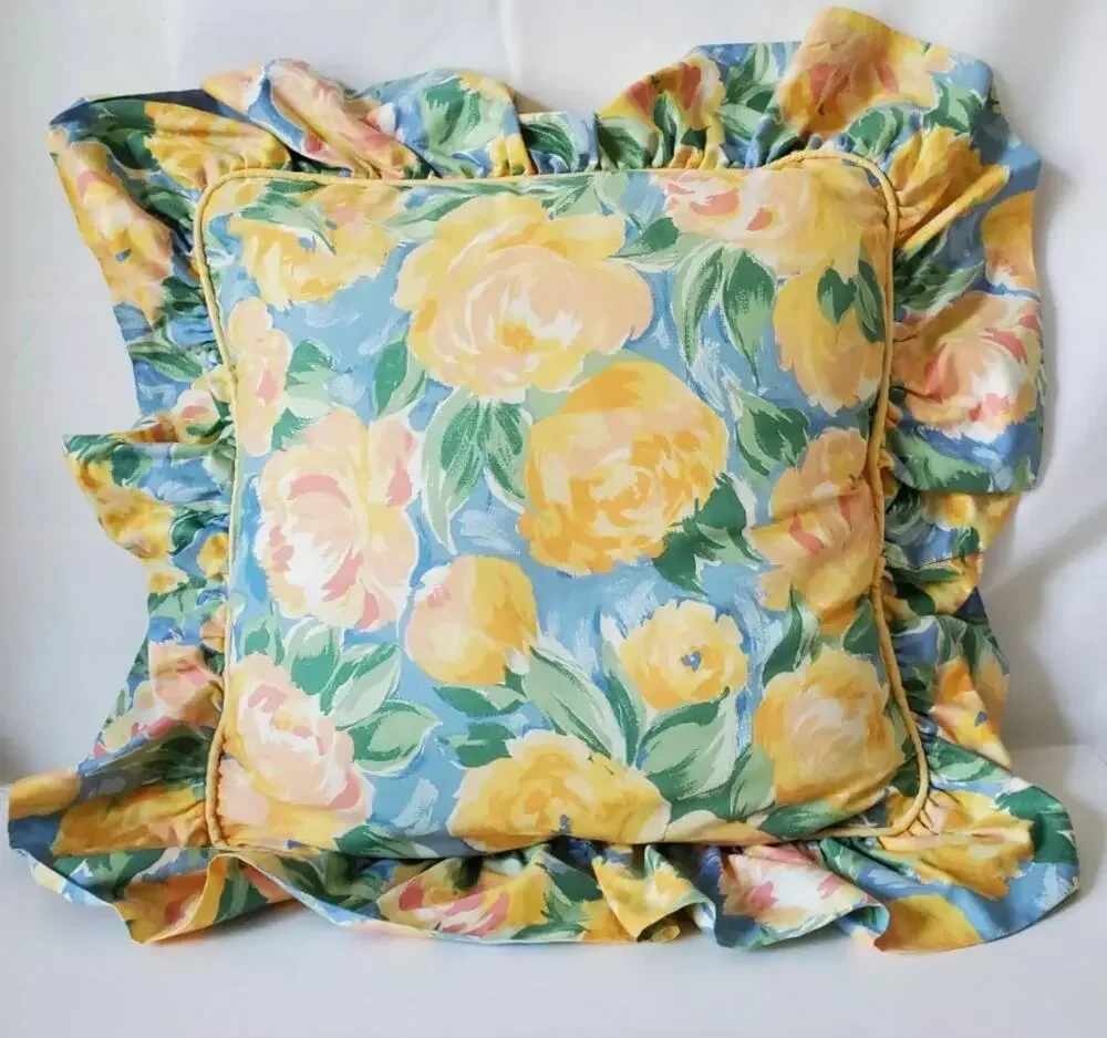 Vintage Discontinued Croscill Fiesta Decorative Throw Pillow